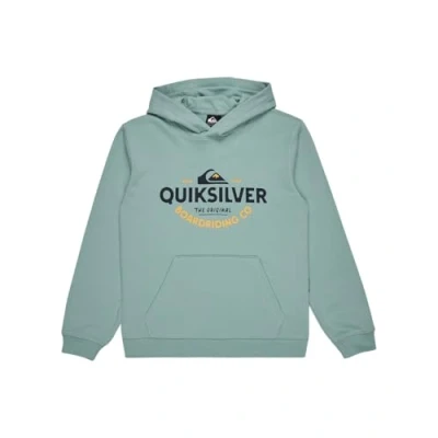 Abbildung von Quiksilver Typed OUT Hoodie Youth Unisex Kapuzenpullover für Kinder, Größe: 176, Aquifer