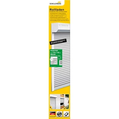 Abbildung von SCHELLENBERG Vorbaurollladen &quot;Set für Fenster und Türen, Mini System 40 mm Stahlrohrwellen,&quot;, (Set), PVC Jalousie, in verschiedenen Größen erhältlich, grau