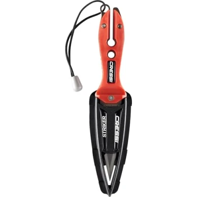 Abbildung von CRESSI Unisex Adult Striker Knife Tauchermesser, Rot/Schwarz, 22 cm
