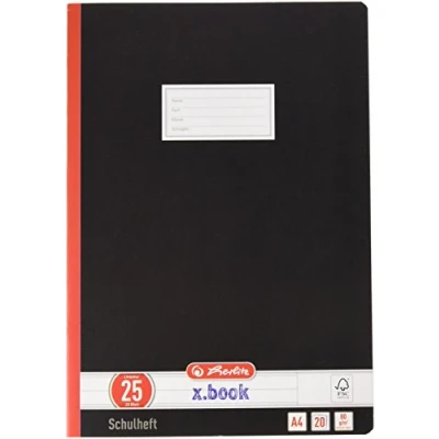 Abbildung von 10 x Herlitz Schulheft A4 20 Blatt liniert Rand Oberschule FSC Mix