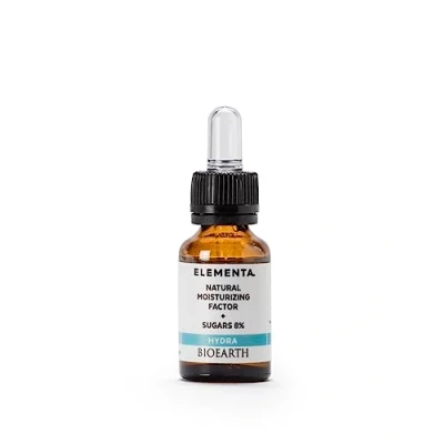 Abbildung von Bioearth Element Booster für das Gesicht, natürliches Moisturizing Factor + Sugars, 8% feuchtigkeitsspendend, 15 ml, hergestellt in Italien, Bio Vegan