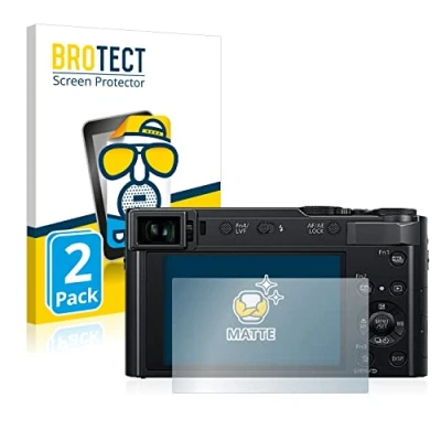 Abbildung von BROTECT Entspiegelungs Schutzfolie für Panasonic Lumix DC TZ202 / TZ202D (2 Stück) Matte Displayschutz Folie, Anti Reflex, Fingerprint