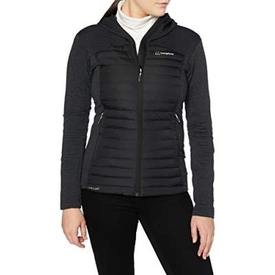 Abbildung von Berghaus Damen Nula Hybrid Isolierte Kunststoffjacke, Langlebiges Design, Wasserabweisende Isolierung, Schwarz, 38 EU