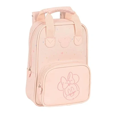 Abbildung von safta Unisex Kinder Artikel Kinderrucksack mit Griffen Minnie Mouse Baby, bunt, Medium