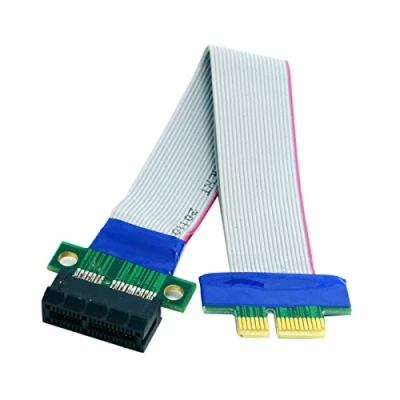Abbildung von cablecc PCI E Express 1 x Slot Riser Card Extender Extension Ribbon Flex Relocate Kabel 20 cm