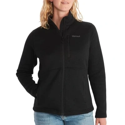 Abbildung von Marmot Damen Wm&#039;s Drop Line Jacket, Warme Fleecejacke, Outdoor Jacke mit durchgehendem Reißverschluss, atmungsaktiver und windbeständiger Sweater