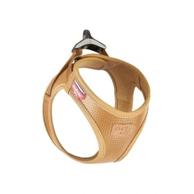 Abbildung von Curli Geschirr Clasp Vest Harness &quot;Apfelleder&quot; Geschirr, vegan, Farbe: braun