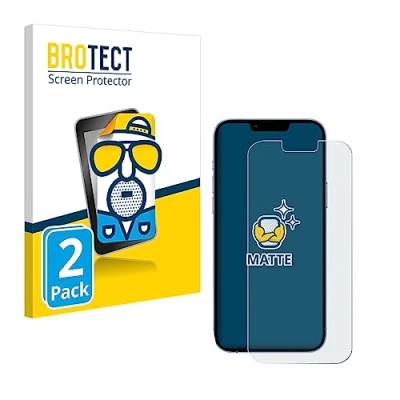 Abbildung von BROTECT Entspiegelungs Schutzfolie für Apple iPhone 13 Pro Max (2 Stück) Matte Displayschutz Folie, Anti Reflex, Fingerprint