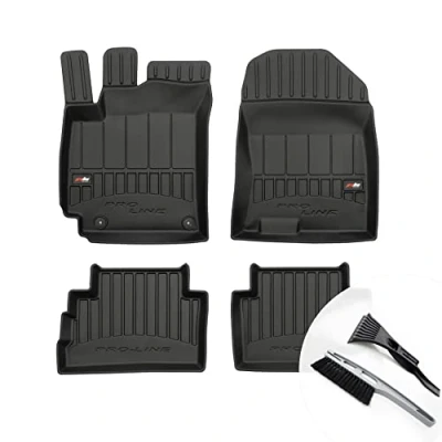 Abbildung von moto MOLTICO 3D Gummimatten Auto Fußmatten Gummi Automatten 4 teilig Set passend für Hyundai Kona ab 2017