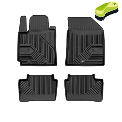 Abbildung von FROGUM No.77 Gummimatten Ganzjahresset von Auto Fußmatten Autofussmatten für Hyundai i10 II 2013 2019 Langlebiges TPE Material