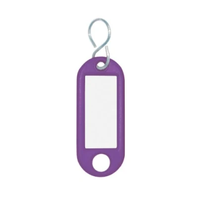 Abbildung von WEDO 262813408 Schlüsselanhänger zum Beschriften violett 100 Stück mit S Haken
