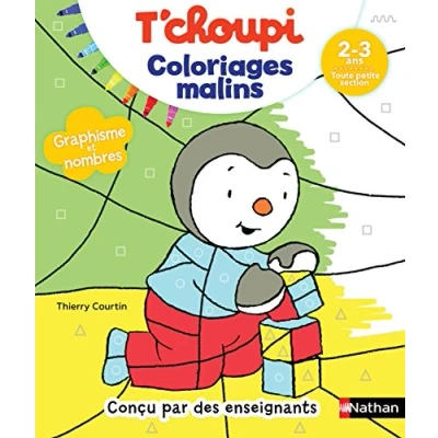 Abbildung von T&#039;choupi Coloriages malins 2 3 ans Toute petite section Graphisme et nombres
