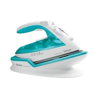 Abbildung von Tefal Freemove Air FV6520 Dampstrygejern med automatisk afbrydelse trådløs 2400 W hvid/blå