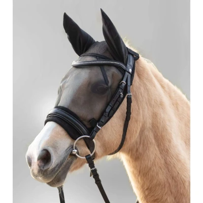 Abbildung von Waldhausen Fliegenmaske Reiten Pony Schwarz
