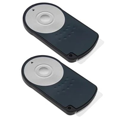 Abbildung von OTOTEC RC 6 IR Fernbedienung, kabellos, kompatibel mit Canon 650D, 70D, 700D, 60D, 5D2, 800D, Ersatz Fernauslöser, Infrarot Kameraauslöser, 2 Stück