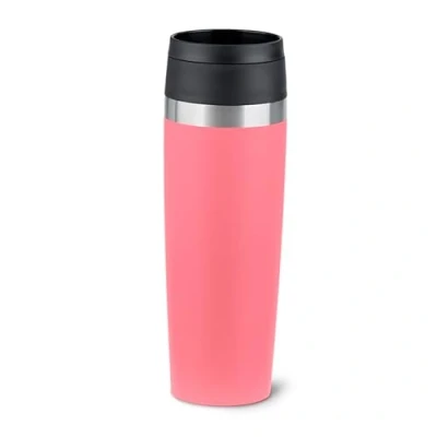 Abbildung von EMSA N2023950 Travel Mug Classic 0,5 Liter , neuer Komfort Schraubverschluss Edelstahl 6h heiß und 12h kalt 100% dicht 360 Trinköffnung Edelstahl, pink