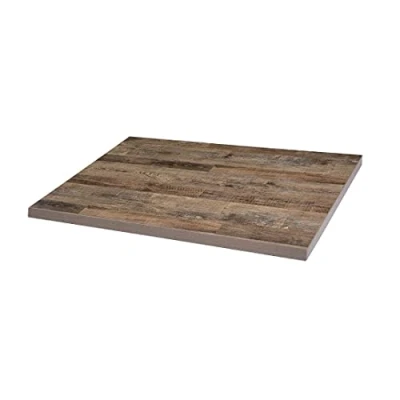 Abbildung von Bolero vorgebohrte rechteckige Tischplatte Urban Dark 1100x700mm