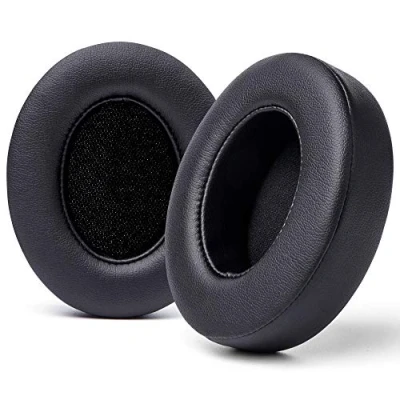Abbildung von WC Wicked Cushions Ersatz Ohrpolster für Beats Studio 2 &amp; 3 (B0501, B0500) Wired Wireless Passt Nicht Solo Weicheres Leder, verbesserter Schaum und stärkerer Klebstoff Black