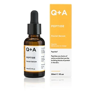 Abbildung von Q+A Peptid Gesichts Serum. Ein leistungsfähiges Anti Aging Serum zur Revitalisierung Ihrer Haut. 30 ml