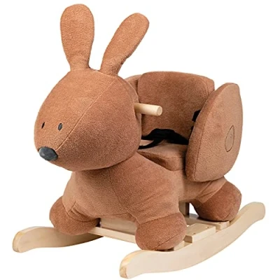 Abbildung von Nattou Schaukeltier aus Baumwolle und Polyester (Frottee), Hase Bonnie, 63 x 33 45 cm, Susie Braun