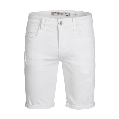 Abbildung von Indicode Jeans CUBA Caden Shorts, Herren, Größe: Small, Offwhite
