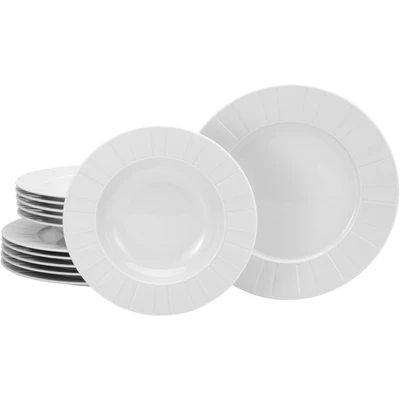 Abbildung von CreaTable Tafelservice &quot;Barcelona&quot;, (Set, 12 tlg.), klassischer Manufakturstil