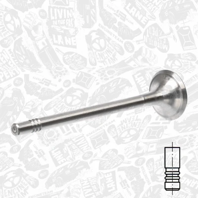 Abbildung von ET ENGINETEAM VE0122 Auslaßventil 24,45mm Auslassseite VOLKSWAGEN: GOLF 6, Passat B6 Variant, Touran I, SKODA: Fabia 2 Schrägheck