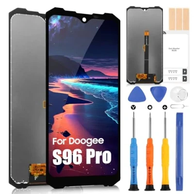 Abbildung von LCD Display für Doogee S96 PRO, Bildschirm PRO 6,22 Zoll Touch Digitazer Assembly Ersatz mit Reparatur Set