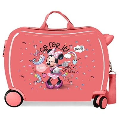 Abbildung von Disney Minnie Lovin Life Kinderkoffer, Rosa, 50 x 39 20 cm, starre ABS Kombinationsverschluss, 34 l, 1,8 kg, 4 Räder, Handgepäck, kinderkoffer