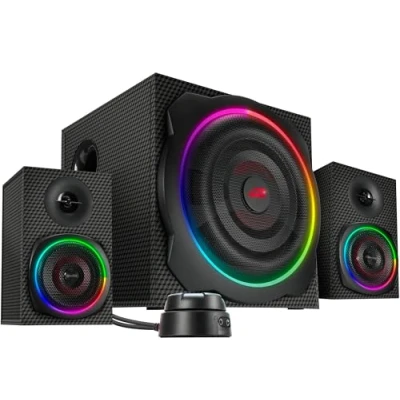 Abbildung von Speedlink GRAVITY CARBON RGB 2.1 PC Lautsprecher (Bluetooth, 120 W)