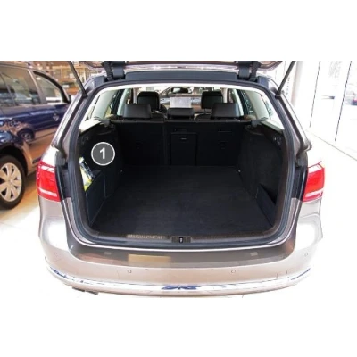 Abbildung von tuning art 2805 Kofferraummatte passend für Audi A4 8K B8 Avant 3 teilig mit Ladekantenschutz