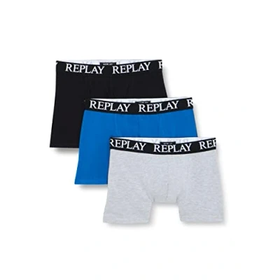 Abbildung von Replay 3ER PACK Panties, Herren, Größe: XXL, Schwarz grau blau