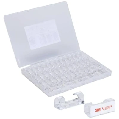 Abbildung von TRU COMPONENTS T24CA076 Kabelhalter selbstklebend TC 12888576 Bündel Ø Bereich 5 bis 9 mm Transparent 50 St.