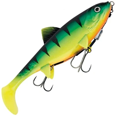 Abbildung von Fox Rage Replicant Shallow UV Fire Tiger 21cm Gummifisch