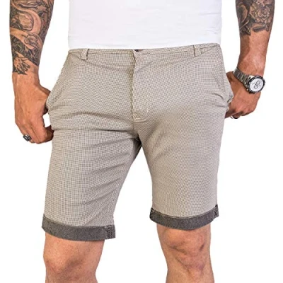 Abbildung von Rock Creek Designer Chino Shorts Herren Short Sommerhose Elegant Bermuda Kurz Herrenhose Anzugsshorts Herrenshorts Bermudas RC 2204 Beige W32