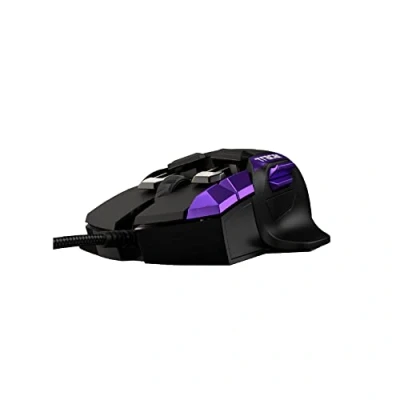 Abbildung von Swiftpoint Tracer Wired Gaming Mouse: 13 Programmable Buttons, 2 Pressure Sensors, Side 12000 DPI, Mechanical Switches, Onboard Memory, 16 Game Profiles, RGB, Purple/Black, PC &amp; Mac Gamers
