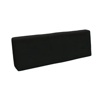 Abbildung von POKAR Palettenkissen Palettenauflagen mit abnehmbarem Bezug Palettenauflage Palettenmöbel Palettensofa, Rückenlehne 120x40, Schwarz