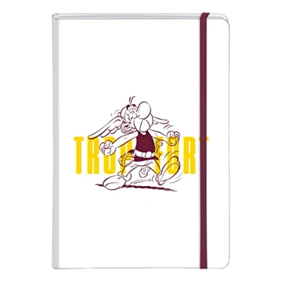 Abbildung von Clairefontaine 813055C Asterix 5, Notizbuch mit festem Einband, geleimt, DIN A5 14,8x21 cm, 72 Blatt, liniert, 90g, 1 Stück