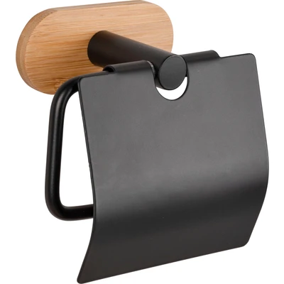 Abbildung von WENKO Toilettenpapierhalter &quot;Turbo Loc Orea Bamboo&quot;, Befestigen ohne bohren