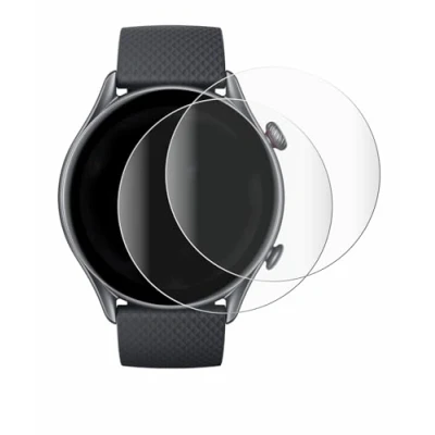 Abbildung von BROTECT 2 Stück Full Cover Schutzfolie für Huami Amazfit GTR 3 Pro Screen Displayschutz Folie [3D Curved, Anti Fingerprint, Kristall Klar]