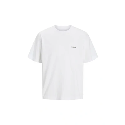Abbildung von Jack &amp; Jones Jorparos Easter Sketch CREW NECK Tshirt print, Herren, Größe: XXL, Bright white print:palms