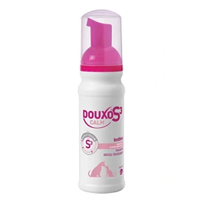 Abbildung von Douxo® S3 CALM Beruhigendes Mousse 150 ml für Hunde und Katzen mit Juckreiz, Reizungen empfindlicher Haut spendet Feuchtigkeit schützt juckende hypoallergener Duft Linderung
