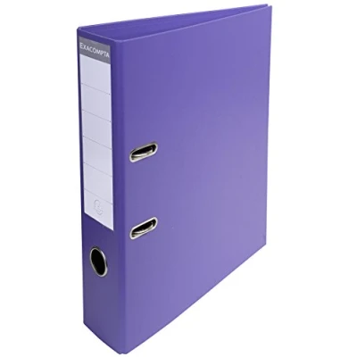 Abbildung von Exacompta 53757E 1 A4 Prem&#039;Touch Ordner mit Hebelmechanik Rücken 70 mm Mechanik 75 Außenmaße: 32 x 29 7 cm Abheftbares Format Farbe: Violine