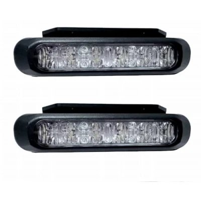 Abbildung von MelTruck® 2x LED Frontblitzer BLAU Warnleuchte Blitzleuchte 6 Blitzmuster 8W ECE R65 Heckblitzer E9