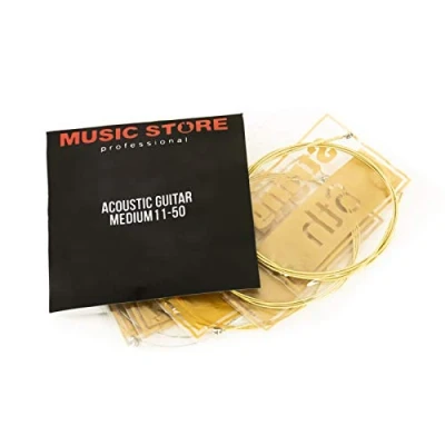 Abbildung von MUSIC STORE Saiten, (Acoustic Guitar Strings 11 50), Acoustic Strings, 50