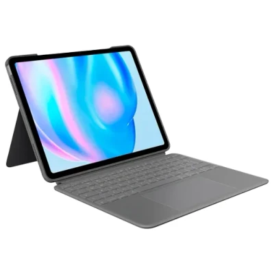 Abbildung von Logitech Combo Touch Keyboard Book Cover Apple iPad Air (2024) 13 Grau Qwerty UK