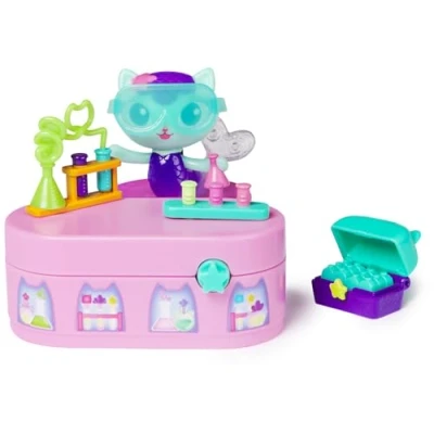 Abbildung von Gabby’s Dollhouse, Bobble Kitty Möbel Pack von Meerkätzchen, Katzen Figur mit Puppenhausmöbeln und Zubehörteilen, ab 3 Jahren
