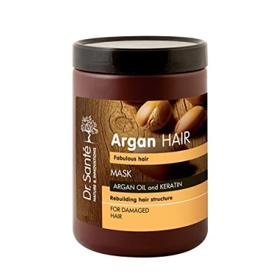 Abbildung von Dr. Sante 5124 Haarmaske mit Arganöl und Keratin für geschädigtes Haar, 1000 ml