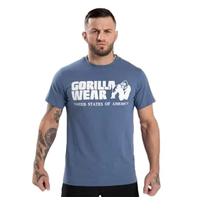 Abbildung von Gorilla Wear Classic Tshirt print, Herren, Größe: XXL, Blue