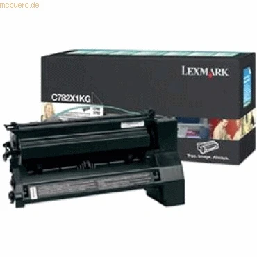 Abbildung von Lexmark C782X1KG Schwarz Toner Extra hohe Kapazität